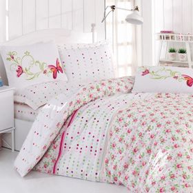 Cotton Box Ranforce Betsey Bej Çift Kişilik Nevresim Takımı