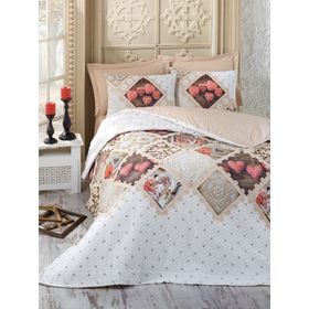 Cotton Box Ranforce Betsey Bej Çift Kişilik Nevresim Takımı