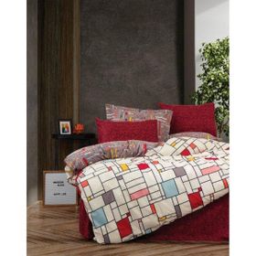Cotton Box Ranforce Bordo Tek Kişilik Nevresim Takımı