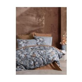Cotton Box Ranforce Modeline Lenora Kahve 200x220 cm Çift Kişilik Nevresim Takımı