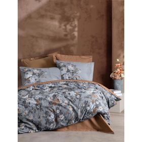 Cotton Box Ranforce Modeline Lenora Kahve 200x220 cm Çift Kişilik Nevresim Takımı