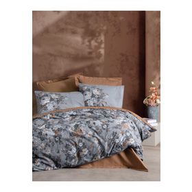 Cotton Box Ranforce Modeline Lenora Kahve 200x220 cm Çift Kişilik Nevresim Takımı
