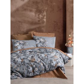 Cotton Box Ranforce Modeline Lenora Kahve 200x220 cm Çift Kişilik Nevresim Takımı