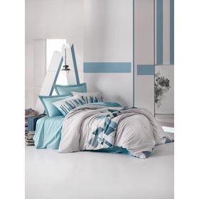 Cotton Box Ranforce Nesto Petrol Çift Kişilik Nevresim Takımı