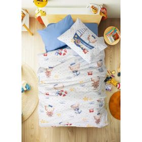 Cotton Box Ranforce Seaman Mavi Bebek Nevresim Takımı