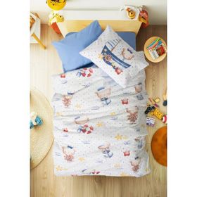 Cotton Box Ranforce Seaman Mavi Bebek Nevresim Takımı