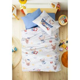Cotton Box Ranforce Seaman Mavi Bebek Nevresim Takımı