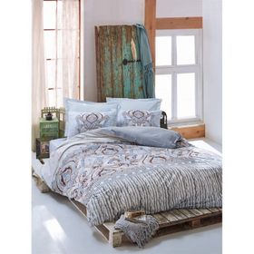 Cotton Box Ranforce Verona Mavi Çift Kişilik Nevresim Takımı