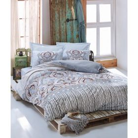 Cotton Box Ranforce Verona Mavi Çift Kişilik Nevresim Takımı