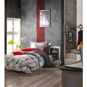 Cotton Box Rock Kırmızı Tek Kişilik Nevresim Takımı