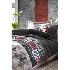 Cotton Box Rock Kırmızı Tek Kişilik Nevresim Takımı