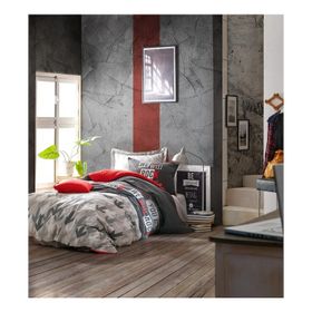 Cotton Box Rock Kırmızı Tek Kişilik Nevresim Takımı