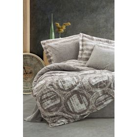 Cotton Box Root Vizon Modern Çift Kişilik Nevresim Takımı