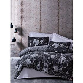 Cotton Box Round Dark Gri Nevresim Takımı Çift Kişilik