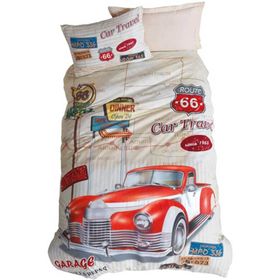 Cotton Box Route Bej Tek Kişilik Genç Nevresim Takımı