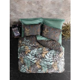 Cotton Box Saten Çift Kişilik Clorasa Mint Nevresim Takımı