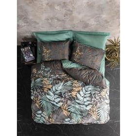 Cotton Box Saten Çift Kişilik Clorasa Mint Nevresim Takımı