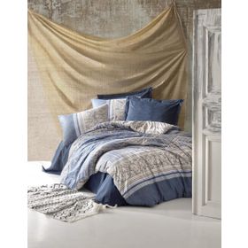 Cotton Box Serra Lacivert Tek Kişilik Nevresim Takımı