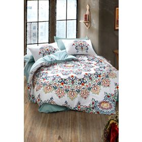 Cotton Box Sezan Mavi Çift Kişilik Nevresim Takımı