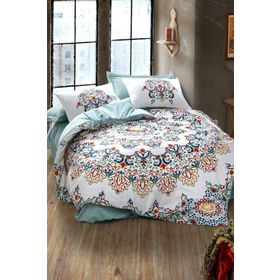 Cotton Box Sezan Mavi Çift Kişilik Nevresim Takımı