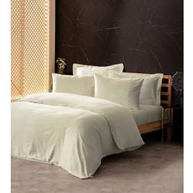 Cotton Box Silky Ekru İpek Çift Kişilik Nevresim Takımı