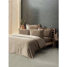 Cotton Box Silky İpek Bej Çift Kişilik Nevresim Takımı