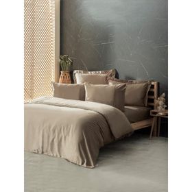 Cotton Box Silky İpek Bej Çift Kişilik Nevresim Takımı