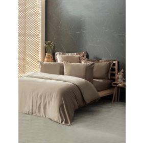 Cotton Box Silky İpek Bej Çift Kişilik Nevresim Takımı