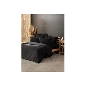 Cotton Box Silky Saten Siyah Çift Kişilik Nevresim Takımı