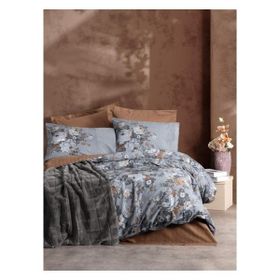 Cotton Box Smooth Antrasit 200 x 220 cm Çift Kişilik Trim Battaniyeli Nevresim Takımı