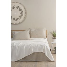 Cotton Box Spin Cadis Krem Çift Kişilik Pike Takımı