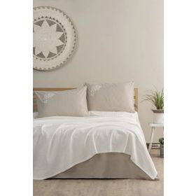 Cotton Box Spin Cadis Krem Çift Kişilik Pike Takımı