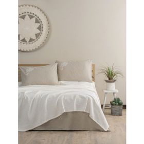 Cotton Box Spin Cadis Krem Tek Kişilik Pike Takımı
