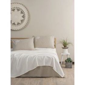 Cotton Box Spin Cadis Krem Tek Kişilik Pike Takımı