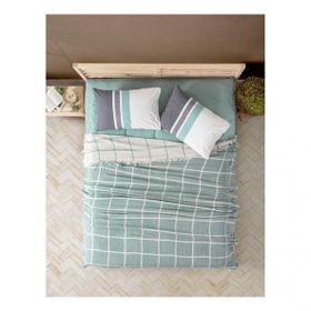 Cotton Box Square Easy Mint Çift Kişilik Pike Takımı