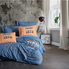 Cotton Box State Mood Nakışlı Ranforce Tek Kişilik Tarçın Nevresim Takımı