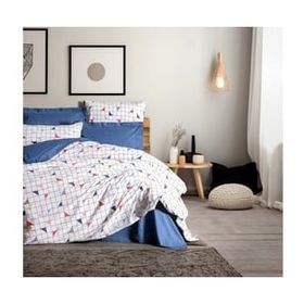 Cotton Box Stew Mavi Minimal Tek Kişilik 160x220 cm Nevresim Takımı