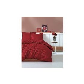 Cotton Box Stripe Bordo Çift Kişilik Nevresim Takımı