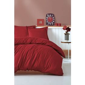 Cotton Box Stripe Bordo Çift Kişilik Nevresim Takımı