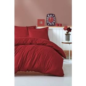 Cotton Box Stripe Bordo Çift Kişilik Nevresim Takımı
