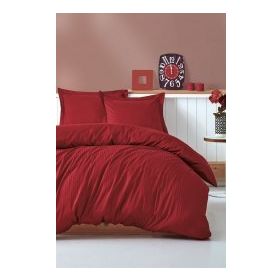 Cotton Box Stripe Bordo Çift Kişilik Nevresim Takımı