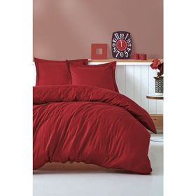 Cotton Box Stripe Elegant Serisi Bordo Çift Kişilik Nevresim Takımı