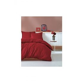 Cotton Box Stripe Elegant Serisi Bordo Çift Kişilik Nevresim Takımı