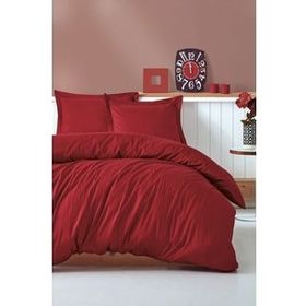 Cotton Box Stripe Elegant Serisi Bordo Çift Kişilik Nevresim Takımı
