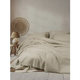 Cotton Box Sungai Bej Liny Çift Kişilik 200x220 cm Nevresim Takımı