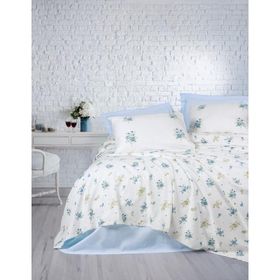 Cotton Box Sweet Bellus Mavi Çift Kişilik Pike Takımı