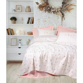 Cotton Box Sweet Calme Pembe Çift Kişilik Pike Takımı