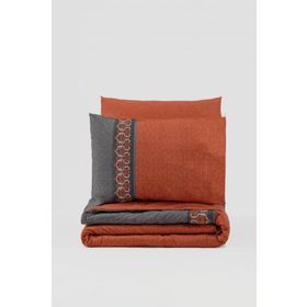Cotton Box Tamaya Kiremit Folk Art Tek Kişilik Nevresim Takımı