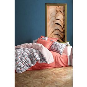 Cotton Box Tile Tarçın Çift kişilik Nevresim Takımı