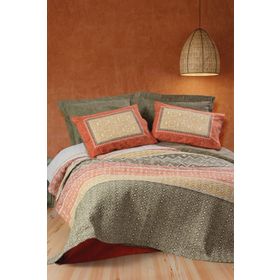 Cotton Box Tuwa Ethnic Kiremit Tek Kişilik Nevresim Takımı